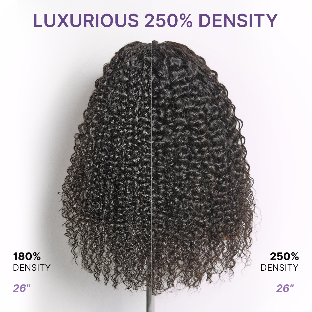 ⭐Glueless Water Wave Wig – Fluffy & Natural Volume